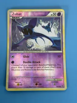 Zubat 70/95 Reverse Holo HGSS Unleashed NM Pokemon TCG - Image 2