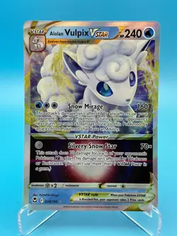 Pokemon TCG Silver Tempest Alolan Vulpix VSTAR Ultra Rare 034/195 - Image 1