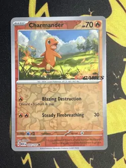EB Games Charmander 004/165 Reverse Promo 151 Australia Exclusive Pokemon NM- - Image 4