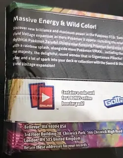 Pokemon TCG Vivid Voltage Booster Pack - SEALED - Image 4