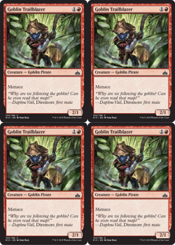 4x MTG 2018 GOBLIN TRAILBLAZER - GOBLIN CREATURE - MAGIC CARD x4 copies - Image 1