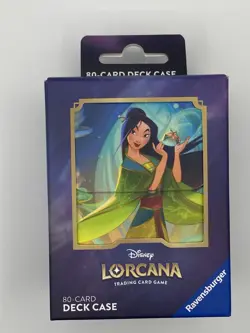 Disney Lorcana Supplies - 80-Card Deck Case Box - MULAN [Considerate Diplomat] - Image 1