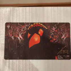 Mtg Playmat Mishra'S Workshop Serial Autographed - Image 1