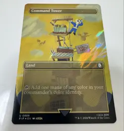 Mtg Command Tower English Version Surge Foil Fallout - Image 1