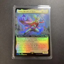 Mtg Ff Girl With Magical Powers Tina Expansion Art Foil English Version Mythic - Image 1