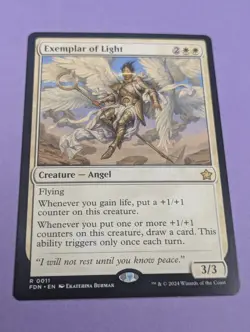 MTG Magic: Foundations: Exemplar of Light #0011 Rare - NM - Image 1