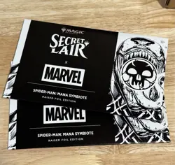MTG Secret Lair Marvel Spider-Man: Mana Symbiote Sealed Raised Foil SLD - Image 1