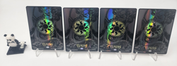 4x MTG Raised Foil Full-Art Plains (1950) Secret Lair Mana Symbiote Venom Magic - Image 1