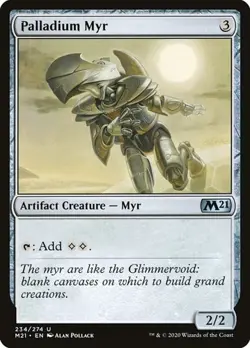 1x Palladium Myr NM Eng MTG - Core Set 2021 - Image 1