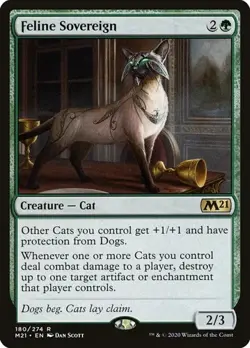 1x Feline Sovereign NM Eng MTG - Core Set 2021 - Image 1