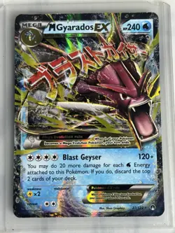 Pokemon M Gyarados EX XY Breakpoint Ultra Rare Holo Card 27/122 - Image 1
