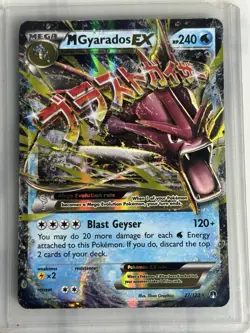 Pokemon M Gyarados EX XY Breakpoint Ultra Rare Holo Card 27/122 - Image 2