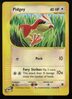 Pokemon 2002 Expedition - Pidgey - Reverse Holo - 123 - Image 1