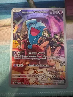 Pokemon Center ETB Exclusive Team Rockets Wobbuffet #203 Black Star Promo #2 - Image 1