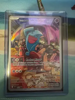 Pokemon Center ETB Exclusive Team Rockets Wobbuffet #203 Black Star Promo #2 - Image 3