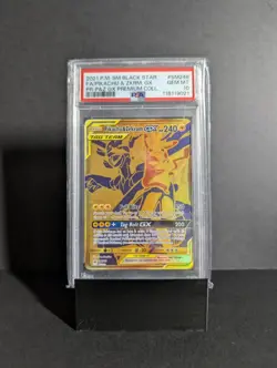 PIKACHU & ZEKROM GX SM248 POKEMON SUN & MOON BLACK STAR PROMO PSA 10 GEM MT - Image 1