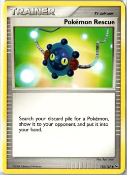 Pokemon Rescue 115/127 Uncommon Platinum LP - Image 1