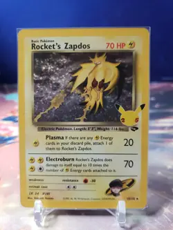 2021 Pokemon SWSH Celebrations Rocket's Zapdos Classic Collection #15/132 - Image 1