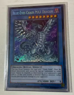Yugioh Blue-Eyes Chaos MAX Dragon MVP1-ENS04 Secret Rare 1st Ed NM - Image 1