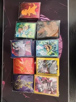 Pokemon TCG ETB Card Sleeves Lot of 11 Sealed Packs - Image 1