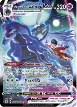 Shadow Rider Calyrex VMAX TG18/TG30 Ultra Rare Astral Radiance Pokemon Card MINT - Image 1