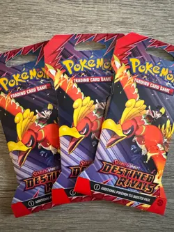 Pokemon Destined Rivals Bulk 15-Pack Lot w/ Holos, Rare's, EX cards, Booster Box - Image 2