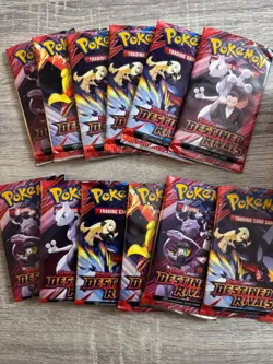 Pokemon Destined Rivals Bulk 15-Pack Lot w/ Holos, Rare's, EX cards, Booster Box - Image 3