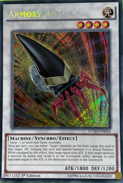 Armory Arm - LC5D-EN034 Secret Rare 1st Edition YuGiOh TCG Card - Image 1