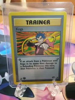 🔥 Koga 1st Edition 106 132 Gym Challenge Trainer Pokemon card WOTC 2000 LP - Image 1