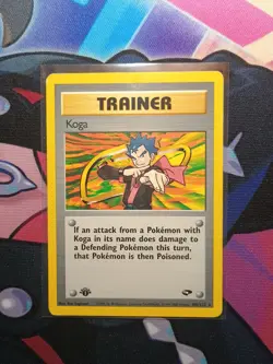 🔥 Koga 1st Edition 106 132 Gym Challenge Trainer Pokemon card WOTC 2000 LP - Image 2