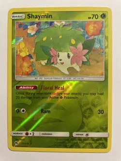 Shaymin - 33/214 - Holo Rare Reverse Holo Lost Thunder NM Pokemon Card - Image 1