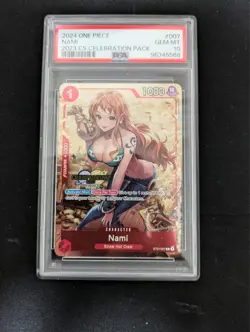 PSA 10 Nami Championship 2023 CS Celebration Pack ST01-007 OnePiece English Card - Image 1