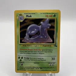 Muk 13/62 Fossil Set Holo Rare Vintage Pokemon Card - Image 1