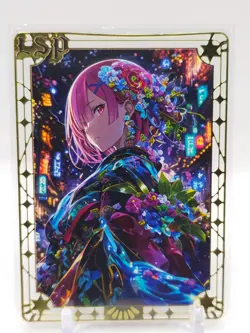 Goddess Story - Gold Metal Waifu Card - Rem & Ram - NUMBERED 060/100 - Image 1