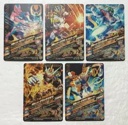 Lot of 5 Japanese Kamen Rider Battle: Ganbarizing Super Rare Card Set - Image 2