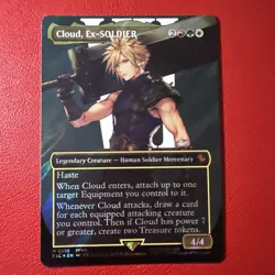 Magic the Gathering - Cloud, Ex-SOLDIER - Final Fantasy - NM/LP - MTG - SURGE - Image 1