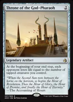 [1x] Throne of the God-Pharaoh Near Mint, English Amonkhet MTG Magic - Image 1
