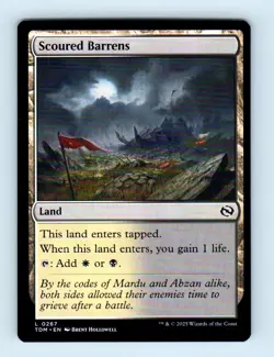 #267 2025 Tarkir: Dragonstorm Scoured Barrens Land - Image 1