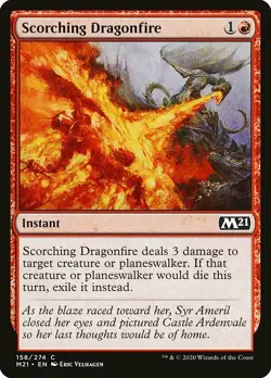 1x Scorching Dragonfire - NM English MTG - Magic 2021 - Image 1