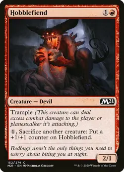1x Hobblefiend - NM English MTG - Magic 2021 - Image 1