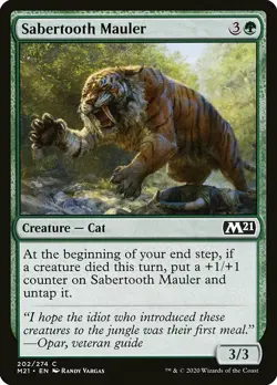 1x Sabertooth Mauler - NM English MTG - Magic 2021 - Image 1