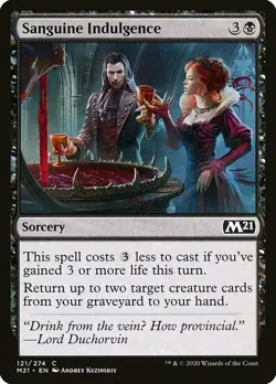 1x Sanguine Indulgence - NM English MTG - Magic 2021 - Image 1