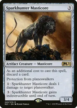 1x Sparkhunter Masticore - NM English MTG - Magic 2021 - Image 1