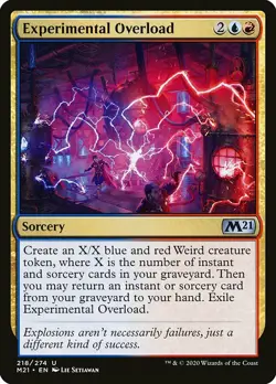 1x Experimental Overload - NM English MTG - Magic 2021 - Image 1