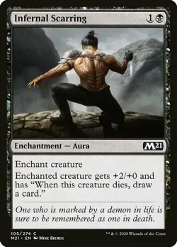 1x Infernal Scarring - NM English MTG - Magic 2021 - Image 1