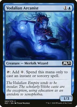 1x Vodalian Arcanist - NM English MTG - Magic 2021 - Image 1