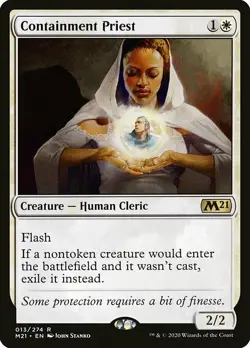 1x Containment Priest - NM English MTG - Magic 2021 - Image 1