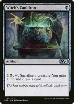 1x Witch's Cauldron - NM English MTG - Magic 2021 - Image 1