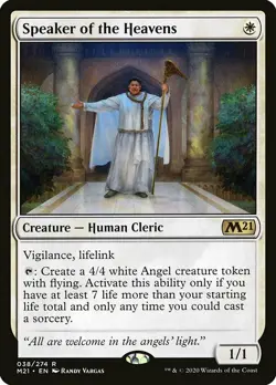 1x Speaker of The Heavens - NM English MTG - Magic 2021 - Image 1