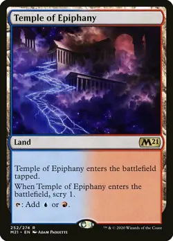 1x Temple of Epiphany - NM English MTG - Magic 2021 - Image 1
